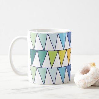 Colorful Triangles Coffee Mug