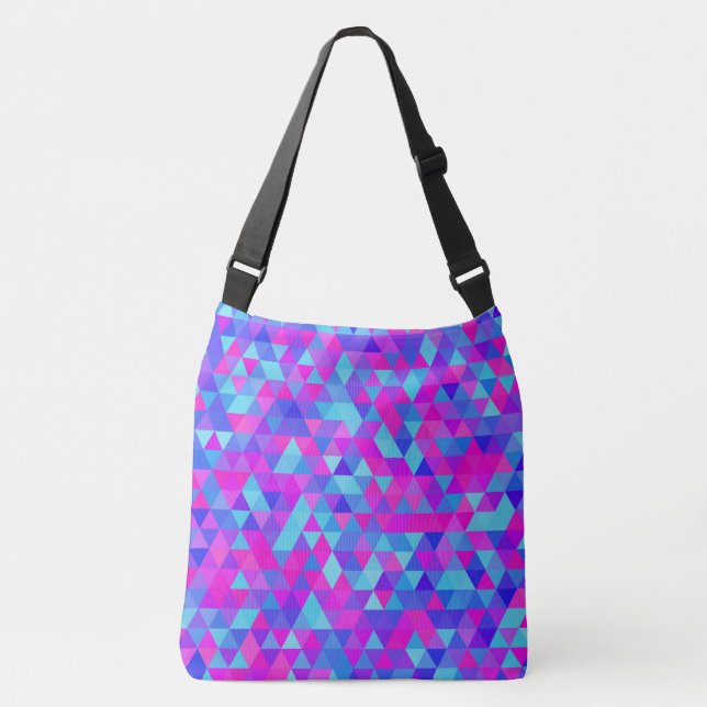 Colorful Triangles Crossbody Bag (Front)