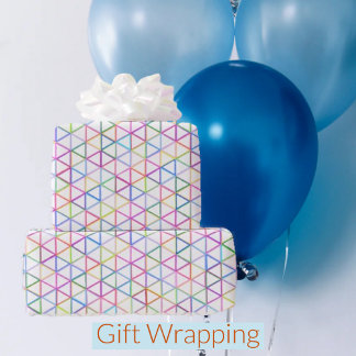 Colorful Triangles Geometric Rainbow Wrapping Paper