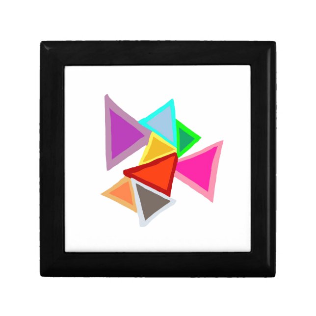 Colorful Triangles  Gift Box (Front)