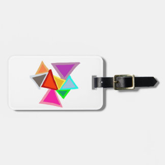 Colorful Triangles  Luggage Tag