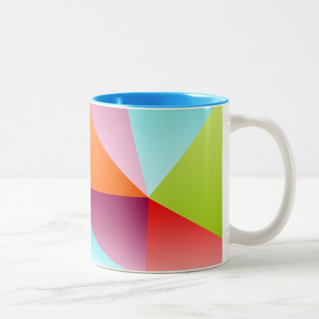 Colorful Triangles Mosaic Mug (Right)