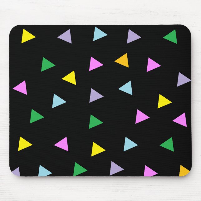 Colorful Triangles Mouse Pad (Front)