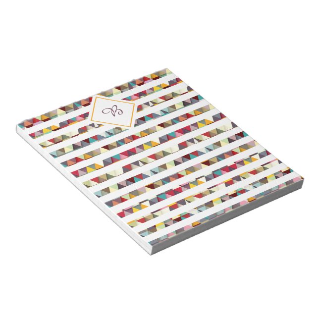 Colorful triangles notepad (Angled)