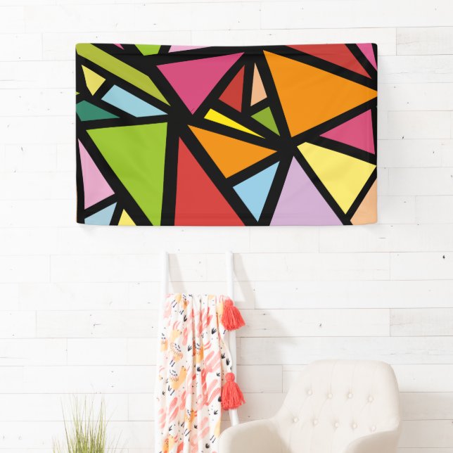 Colorful triangles pattern 3 banner (Insitu)