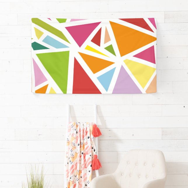 Colorful triangles pattern 4 banner (Insitu)