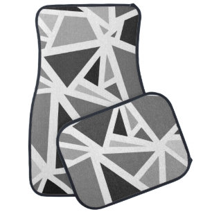 Colorful triangles pattern 5 car floor mat