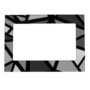 Colorful triangles pattern 6 magnetic frame