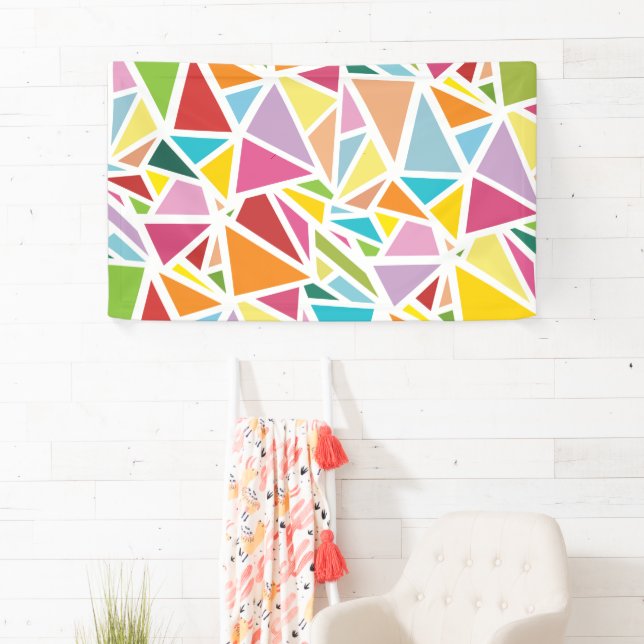 Colorful triangles pattern banner (Insitu)