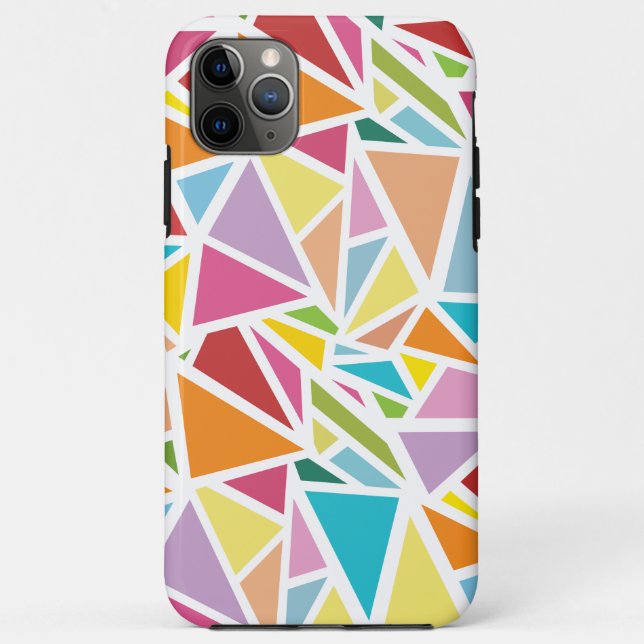 Colorful triangles pattern Case-Mate iPhone case (Back)