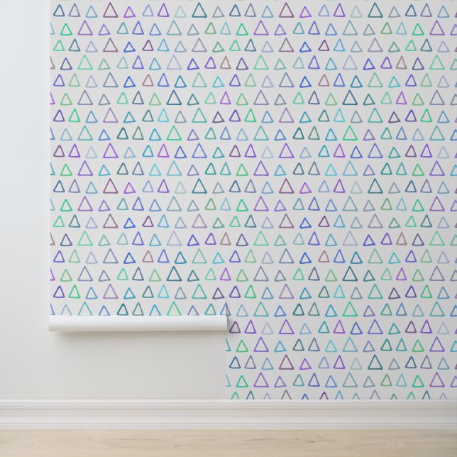 Colorful Triangles Pattern Wallpaper (Application)