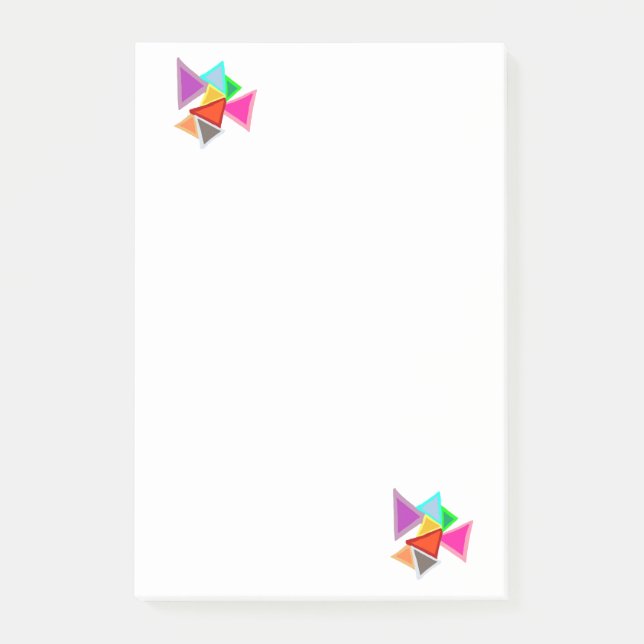 Colorful Triangles  Post-it Notes (Front)
