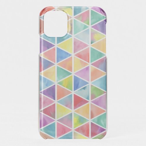 Colorful Triangles iPhone 11 Case