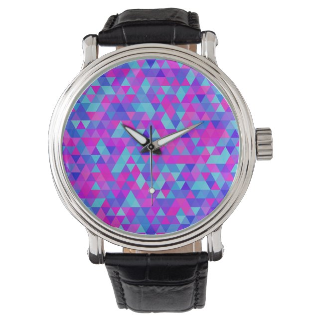 Colorful Triangles  Watch (Front)