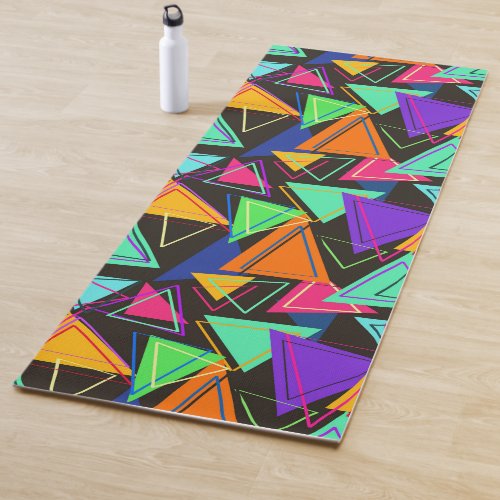 Colorful Triangles  Yoga Mat