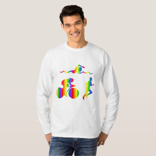 Colorful Triathlon Rainbow Long Sleeve T-Shirt