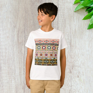 Colorful Tribal Aztec Pattern Boho Geometric T-Shirt
