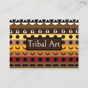 Colorful Tribal Deco Art Pattern Business Card