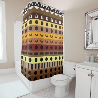 Colorful Tribal Deco Art Pattern 