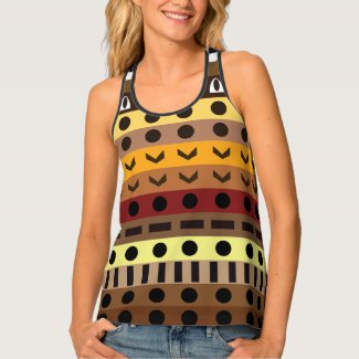 Colorful Tribal Deco Art Pattern
