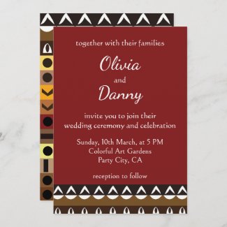 Colorful Tribal Deco Art Wedding