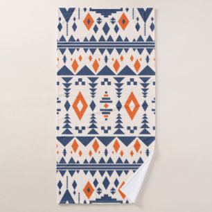 Colorful tribal ethnic seamless pattern bath towel