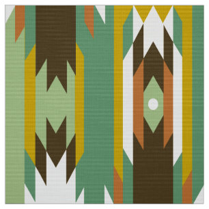 Colorful Tribal Geometric pattern Fabric