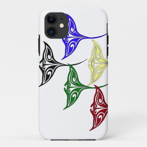 Colorful Tribal Hawaiian Rays iPhone 11 Case
