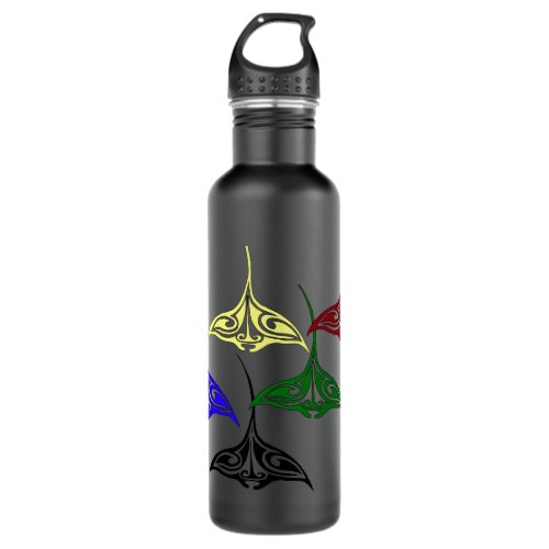 Colorful Tribal Hawaiian Rays Water Bottle