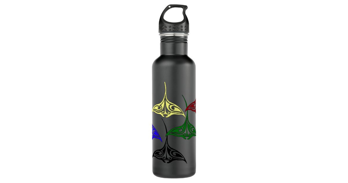 Hibiscus Print BPA-Free Plastic Water Bottles - 12 Ct.