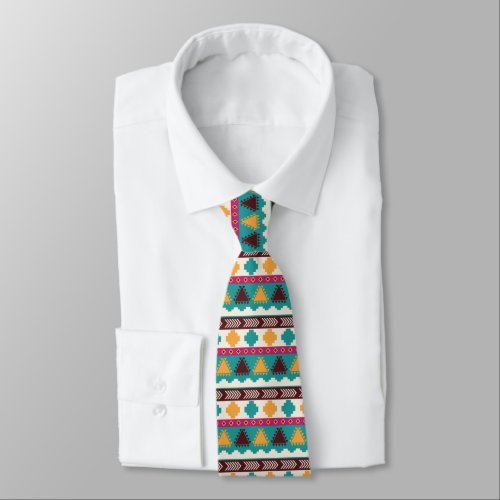 Colorful Tribal Modern Bohemian Trendy Pattern Neck Tie