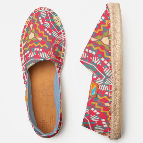 Colorful Tribal Motifs Espadrilles