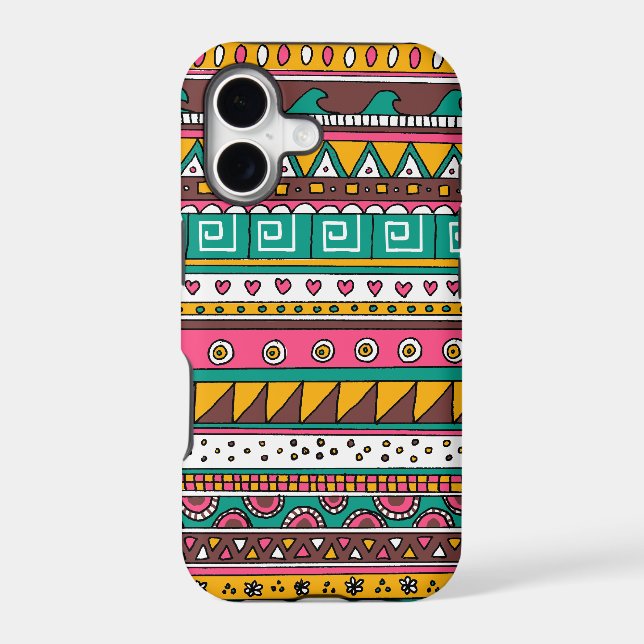 Colorful Tribal pattern Iphone Case (Back)