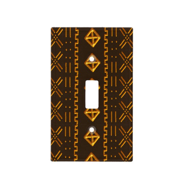 Colorful Tribal Pattern Light Switch Cover (Front)