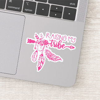 Colorful Tribe Feather BOHO Die Cut Sticker Decal