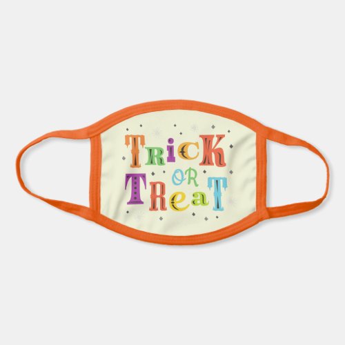 Colorful Trick or Treat Halloween Face Mask