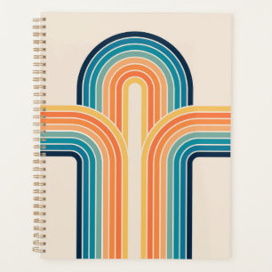 Colorful triple retro arches planner