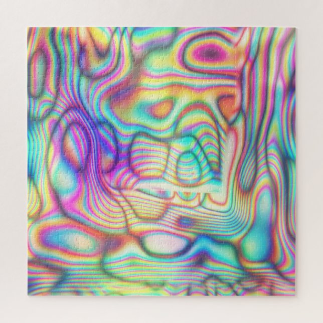 Colorful Trippy Holo Holographic Jigsaw Puzzle (Vertical)