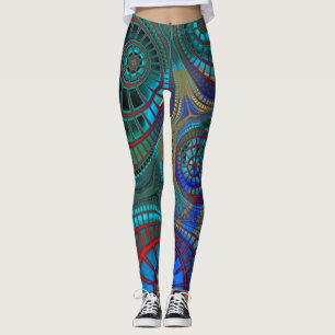 Colorful Trippy Spirals Leggings