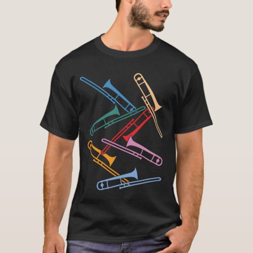 Colorful Trombones T_Shirt