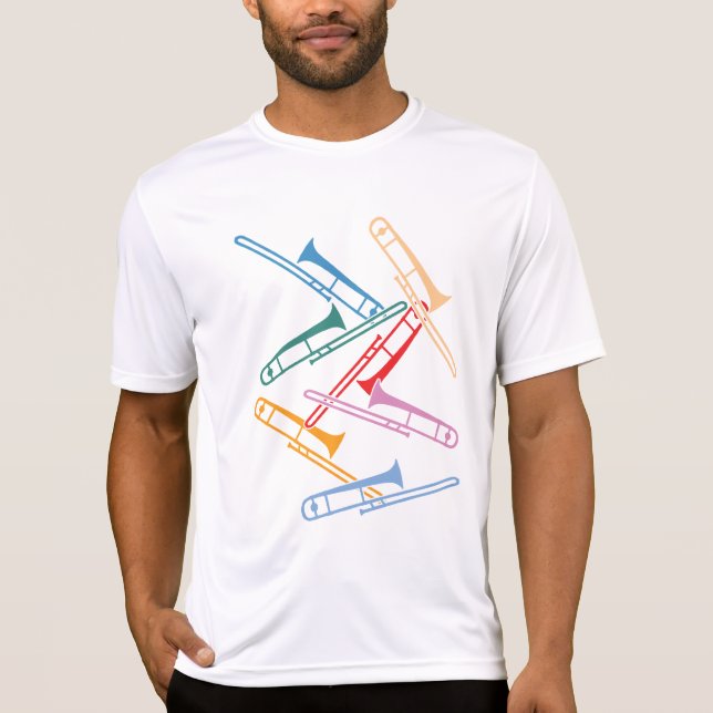 Colorful Trombones T-Shirt (Front)