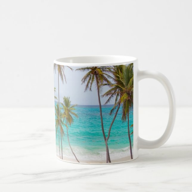 Colorful Tropical Beach Coffee Mug (Right)