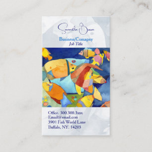 Colorful Tropical Fish Aquarium Business Card