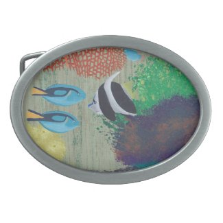 Colorful Tropical Fish Belt Buckles
