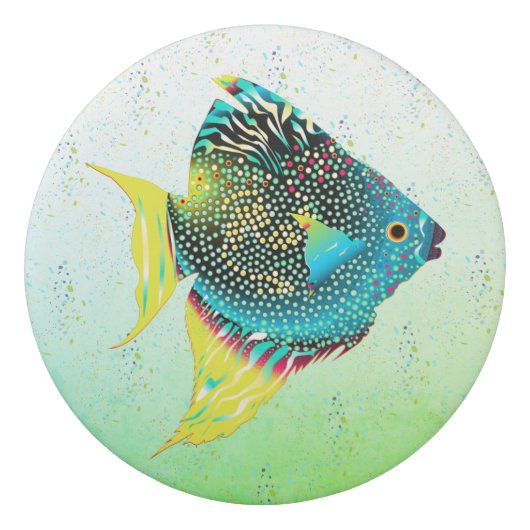 Colorful Tropical Fish Eraser (Back)