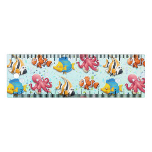 Colorful Tropical Fish Kids Ruler