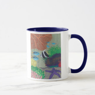 Colorful Tropical fish painting Mugs