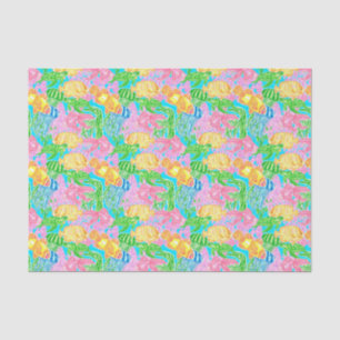 Colorful Tropical Fish Pattern Tissue Paper