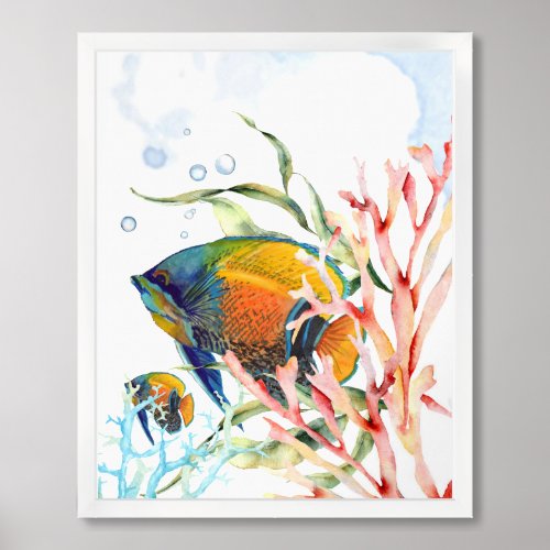 Colorful Tropical Fish Poster 