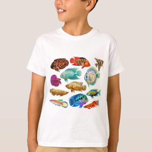 Colorful Tropical Fish T_Shirt